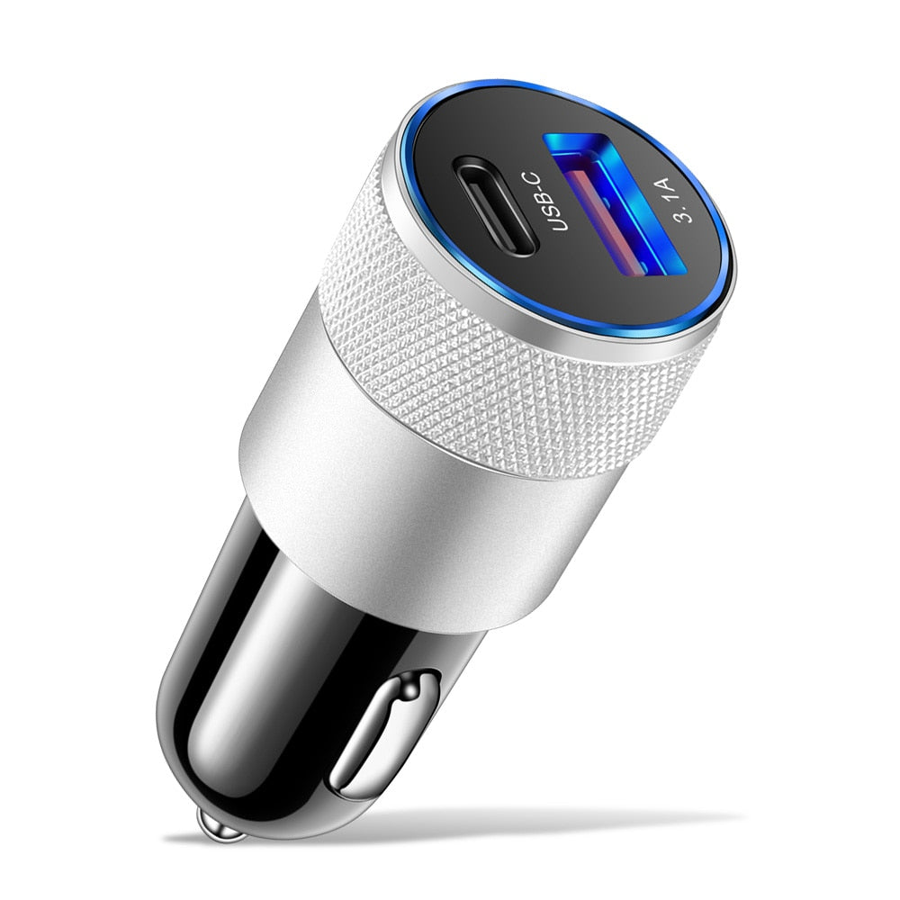 70W PD Car Charger USB Type C Fast Charging Car Phone Adapter Quick Charge